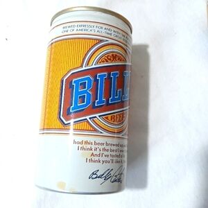 Vintage 70's Billy Beer Collectable Open Can